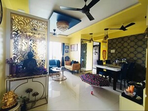 Living Room in 3 BHK Apartment at Galaxy Green Woods, Kharghar – for Sale