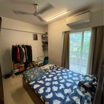 Bedroom in 2 BHK Apartment at Shanti Verve Mansion, Ma Marg – for Rent