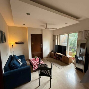 Living Room in 2 BHK Apartment at Shanti Verve Mansion, Ma Marg – for Rent