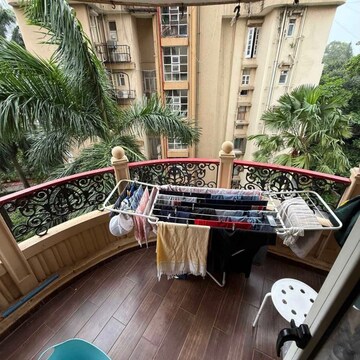 Balcony in 2 BHK Apartment at Shanti Verve Mansion, Ma Marg – for Rent