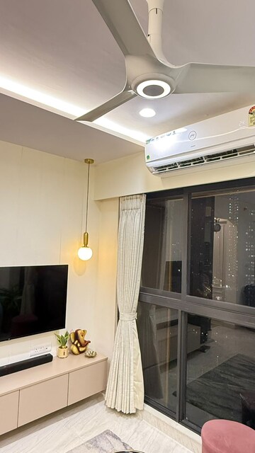 Living Room in 1 BHK Apartment at Lodha Quality Home Tower 2, Majiwada – for Sale