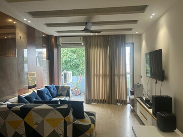 Living Room in 3 BHK Builder Floor at Ansal Sushant Apartments, Sushant Lok I – for Sale