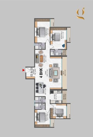 4 BHK Apartment For Sale in Neelkamal Gokul, Kharghar