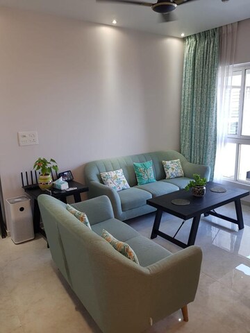 Living Room in 2 BHK Apartment at Lodha Amara, Kolshet Road – for Rent