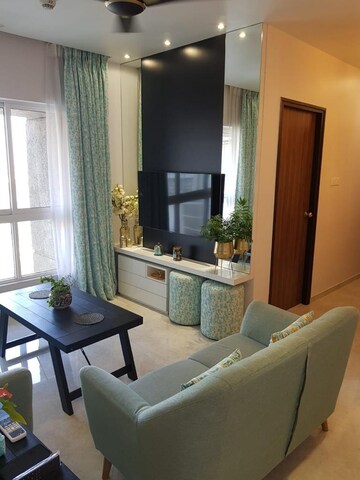 Living Room in 2 BHK Apartment at Lodha Amara, Kolshet Road – for Rent