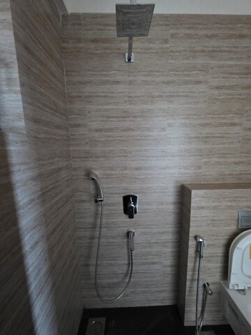 Bathroom in 4 BHK Apartment at Raj Infinia, Malad West – for Rent
