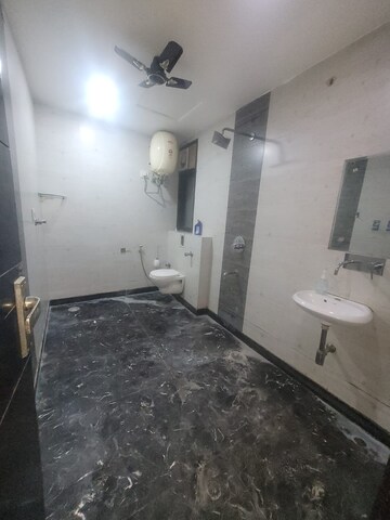 Bathroom in 3 BHK Builder Floor at Chattarpur – for Rent