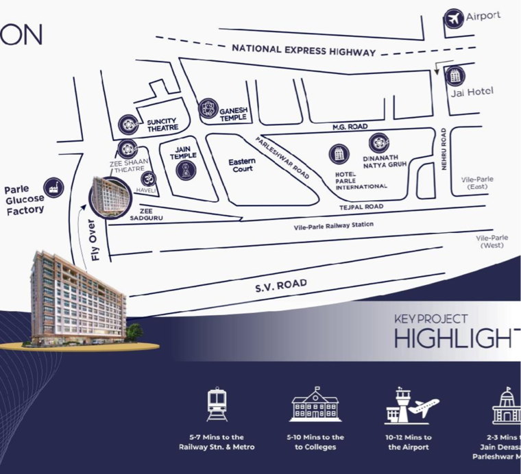 Floor Plan, zee-sadguru 3 Bedroom 1110 Sq.Ft. Apartment In Hanuman Road Mumbai 8951721