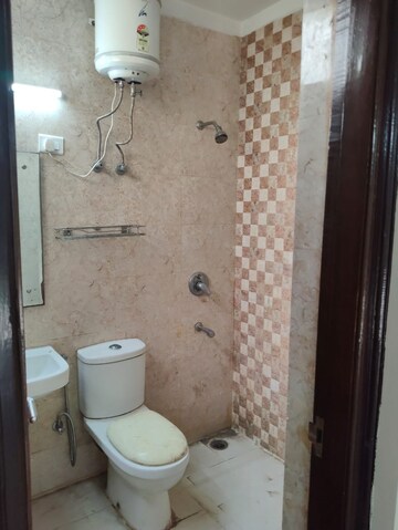 Bathroom in 3 BHK Builder Floor at Ansal Sushant Lok I, Sector 43 – for Rent