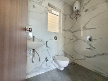 Bathroom in 2 BHK Apartment at Godrej Emerald, Ghodbunder Road – for Rent