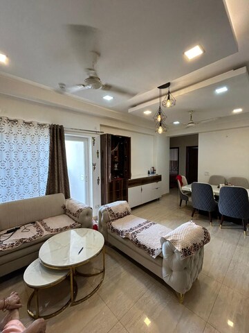 Living Room in 4 BHK Apartment at Purvanchal Royal City, Chi V Greater Noida – for Rent