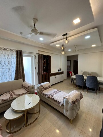 Living Room in 4 BHK Apartment at Purvanchal Royal City, Chi V Greater Noida – for Rent