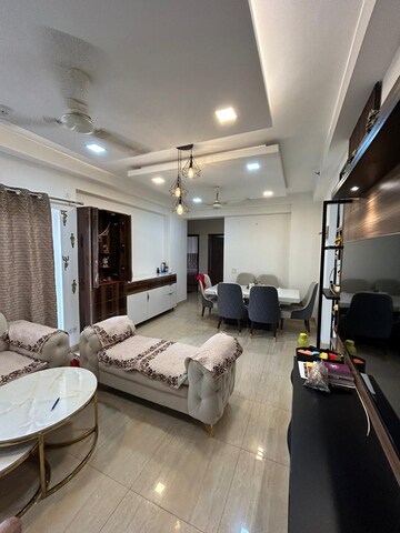 Living Room in 4 BHK Apartment at Purvanchal Royal City, Chi V Greater Noida – for Rent
