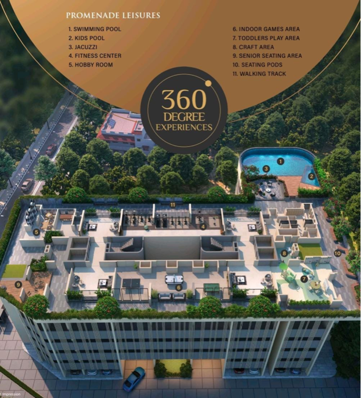 Master Plan, arkade-vistas 2 Bedroom 688 Sq.Ft. Apartment In Jay Prakash Nagar Mumbai 8951985