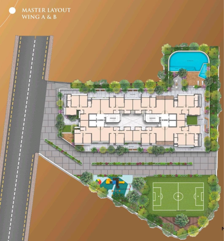 Master Plan, arkade-vistas 2 Bedroom 688 Sq.Ft. Apartment In Jay Prakash Nagar Mumbai 8951985