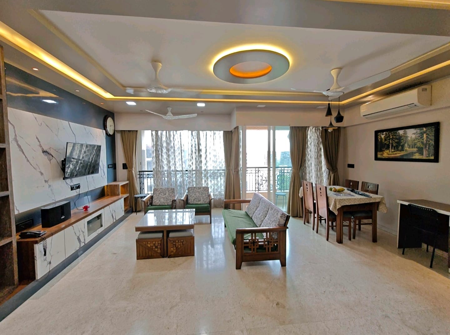 3 BHK + Pooja Room Apartment For Rent in Hiranandani Meadows