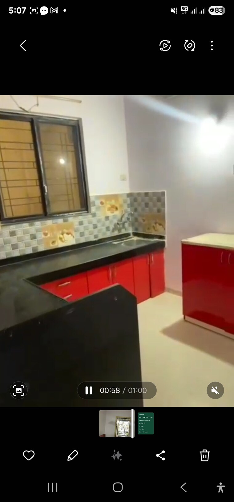 Kitchen, manik-moti 1 Bedroom 610 Sq.Ft. Apartment In Satara Road Pune 8952562