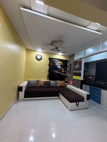 Living Room in 1 BHK Apartment at Velocity Hill Spring, Ghodbunder Road – for Rent