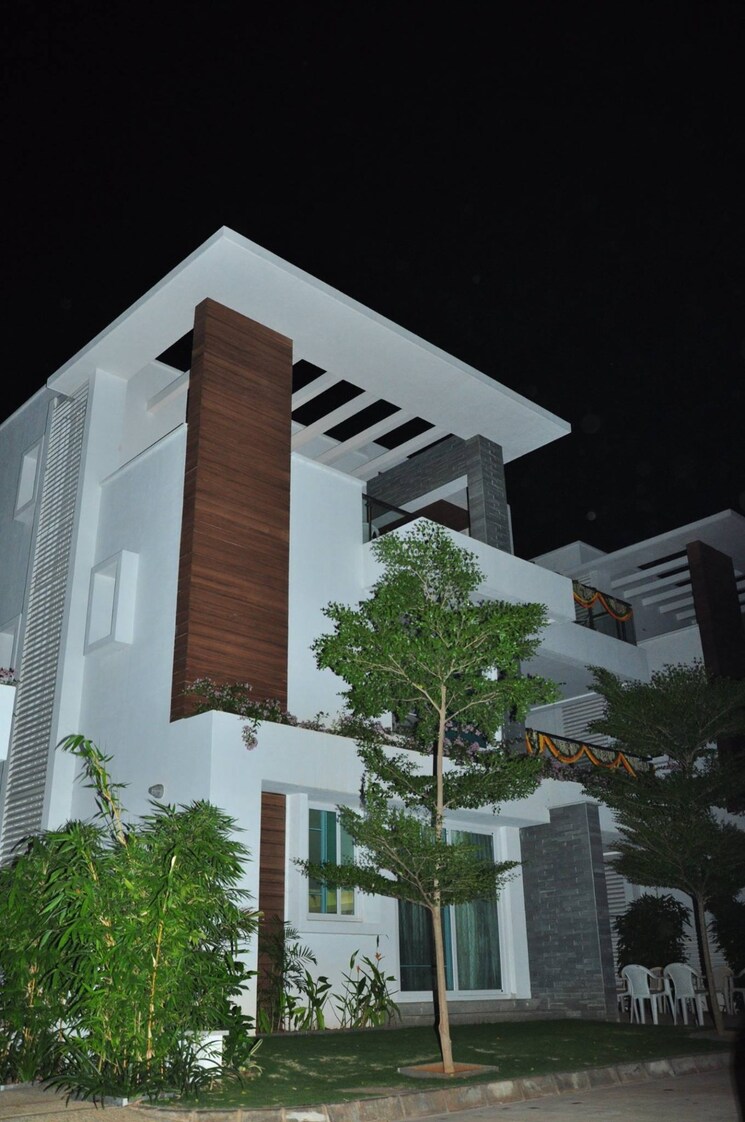 Exterior View, babukhan-lakefront 4 Bedroom 3400 Sq.Ft. Villa In Kokapet Hyderabad 8952698