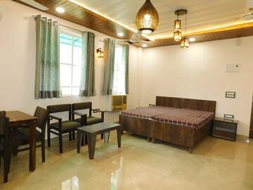 Living Room in Studio Builder Floor at Green Park – for Rent