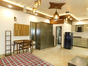 Living Room in Studio Builder Floor at Green Park – for Rent