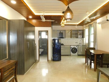 Living Room in Studio Builder Floor at Green Park – for Rent