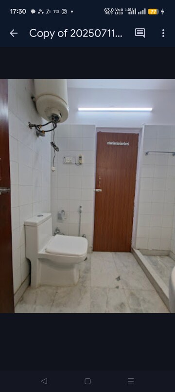 Bathroom in 3 BHK Builder Floor at Uday Park – for Rent
