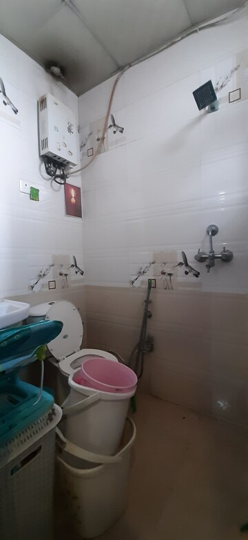 Bathroom in 3 BHK Builder Floor at Land Craft Golf Links Villa, Pandav Nagar – for Sale