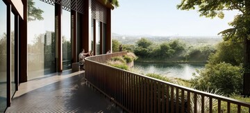 Balcony in 3 BHK Apartment at Birla Punya, Sangamvadi – for Sale