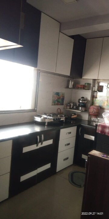 Kitchen in 2 BHK Apartment at Sahaj Solarium, Vasna – for Rent