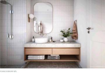 Bathroom in 2 BHK Apartment at LnT Elixir Reserve, Paspoli – for Sale