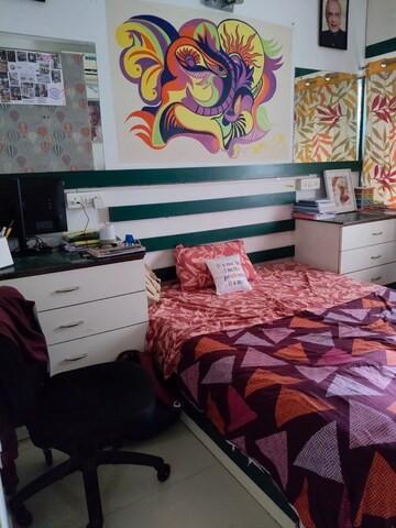 Bedroom in 3 BHK Apartment at Om The Hillside, Bavdhan – for Rent