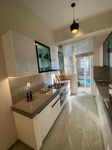 Kitchen in 3.5 BHK Builder Floor at Smart World Gems, Sector 89 – for Rent