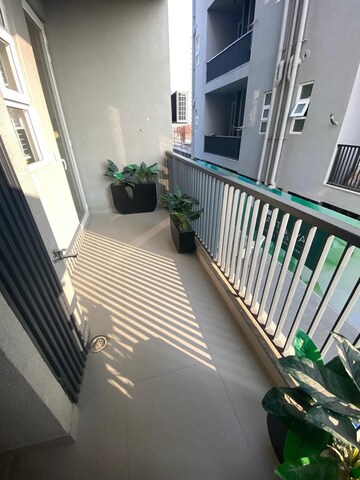 Balcony in 3.5 BHK Builder Floor at Smart World Gems, Sector 89 – for Rent