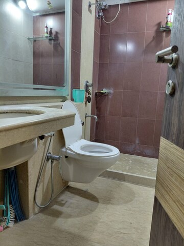 Bathroom in 2.5 BHK Apartment at Kalpataru Siddhachal Elegant, Vasant Vihar – for Rent