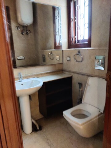 Bathroom in 4 BHK Builder Floor at Boutique Residential Apartments A 3 2, Vasant Vihar – for Sale