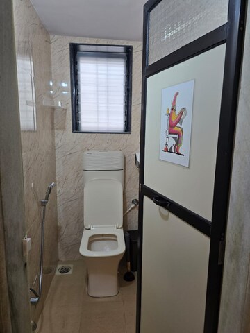 Bathroom in 1 BHK Apartment at Bandra West – for Rent