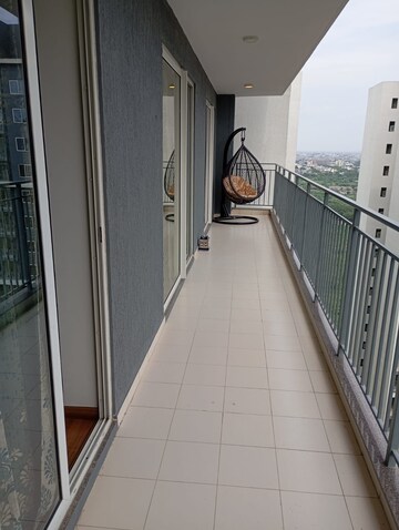 Balcony in 3 BHK Apartment at Godrej Woods, Sector 43 – for Rent