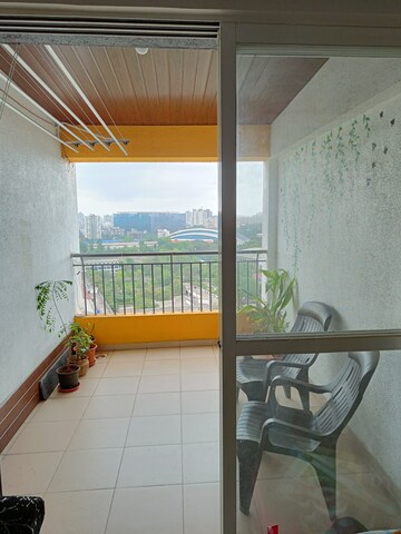 Balcony in 2 BHK Apartment at Pristine Equilife Homes, Mahalunge Ingale – for Rent
