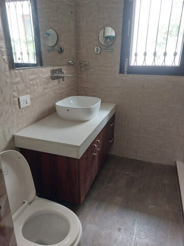 Bathroom in 4 BHK Builder Floor at Maharani Bagh – for Rent
