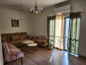Living Room in 3 BHK Apartment at Unitech Palms, South City 1 – for Rent