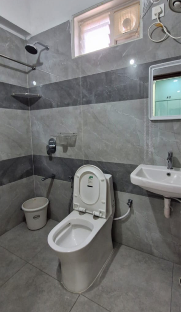 Bathroom in 3 BHK Builder Floor at Miyapur – for Rent