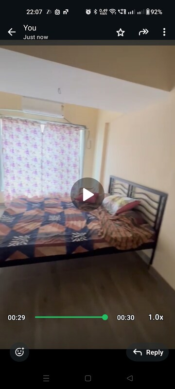 Bedroom in 1 BHK Apartment at Akshay Paradise, Tilak Nagar – for Rent