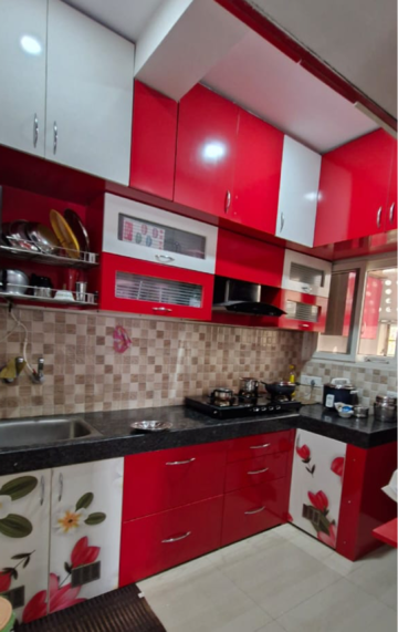 Kitchen in 2 BHK Builder Floor at Kondapur – for Rent