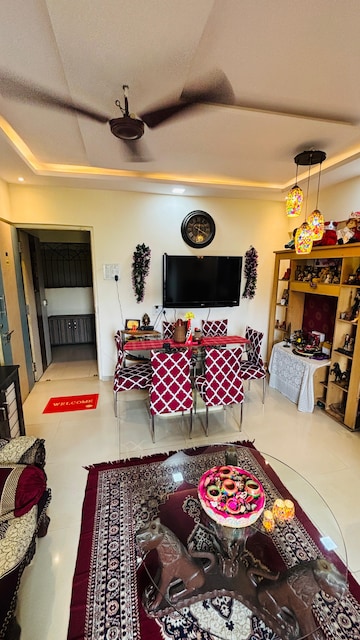 Living Room in 2 BHK Apartment at Yuvraj Bonzer Carnival, Kharghar – for Sale