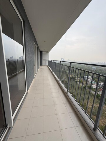 Balcony in 4 BHK Apartment at Godrej Woods, Sector 43 – for Rent