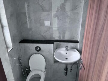 Bathroom in 1 BHK Apartment at Ajmera Boulevard, Malad West – for Rent