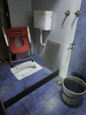 Bathroom in 1 BHK Apartment at Shreeji Residency Kalwa, Kalwa – for Sale