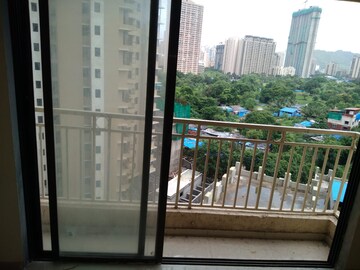 Balcony in 1 BHK Apartment at Paradigm Zenith Pushpanjali Residency Phase III, Ghodbunder Road – for Rent