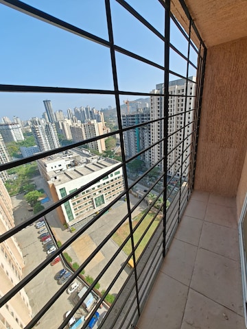 Balcony in 2 BHK Apartment at Mahavir Kalpavruksha, Ghodbunder Road – for Rent